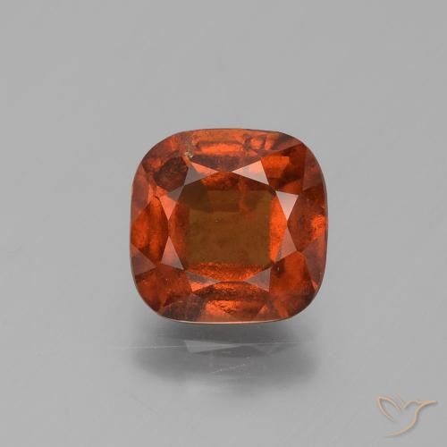 Granato hessonite Arancione scuro naturale da 2.50 ct, Taglio a cuscino, VS-SI