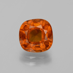 Granato hessonite Arancione Ambra naturale da 2.89 ct, Taglio a cuscino, VS-SI