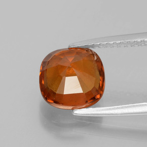 Granato hessonite Arancione Ambra naturale da 2.89 ct, Taglio a cuscino, VS-SI