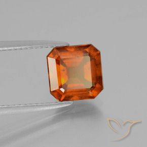 Granato hessonite Arancio medio-scuro naturale da 2.52 ct, Ottagonale / Taglio smeraldo, VS-SI