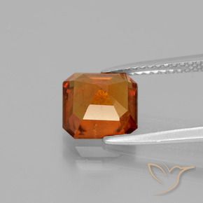 Granato hessonite Arancio medio-scuro naturale da 2.52 ct, Ottagonale / Taglio smeraldo, VS-SI