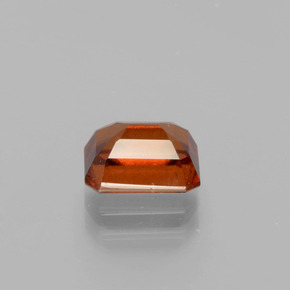 Granato essonite naturale arancione da 2,22 ct, taglio smeraldo, VS