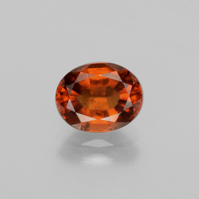Granato essonite naturale arancione da 1,98 ct, taglio ovale, VS