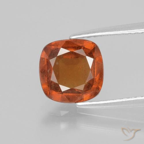 1.96ct Naturale Arancia Fuoco Granato hessonite, Cuscino, VS-SI