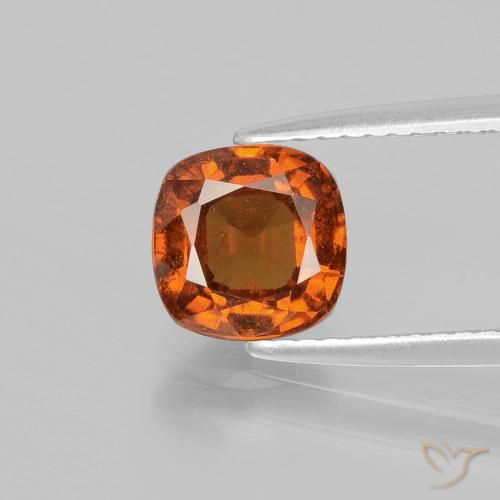 Granato essonite naturale arancione da 1,80 ct, taglio a cuscino, VS-SI