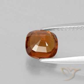 Granato essonite naturale arancione da 1,80 ct, taglio a cuscino, VS-SI