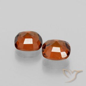 Gemme di Granato hessonite Arancia Fuoco naturale da 3.52 ct, Cuscino, VS-SI