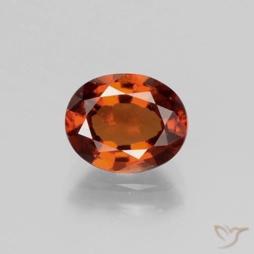 1.95ct Naturale Arancio Medio Granato hessonite, Ovale, VS