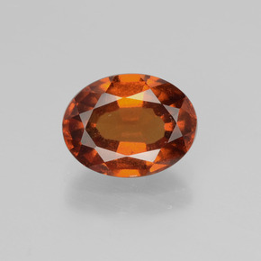 Granato essonite naturale arancione da 2,17 ct, taglio ovale, VS