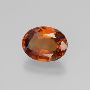 Granato essonite naturale arancione da 2,17 ct, taglio ovale, VS