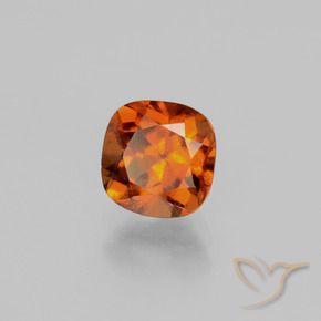 Granato hessonite Arancione scuro naturale da 1.47 ct, Cuscino, VS