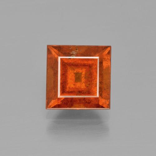 Granato hessonite Arancio Medio naturale da 3.04 ct, Quadrato, VS-SI