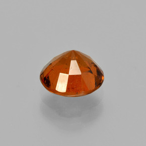 Granato essonite naturale arancione da 1,57 ct, taglio rotondo, VS-SI