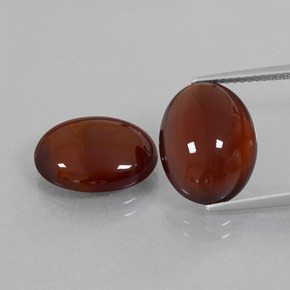 Granato essonite naturale marrone da 15,87 ct, taglio ovale, traslucido