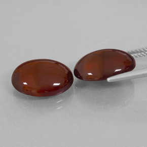 Granato essonite naturale marrone da 15,87 ct, taglio ovale, traslucido