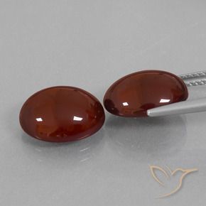 Gemme di Granato hessonite marrone pecan naturale da 12.30 ct, Ovale, Traslucido