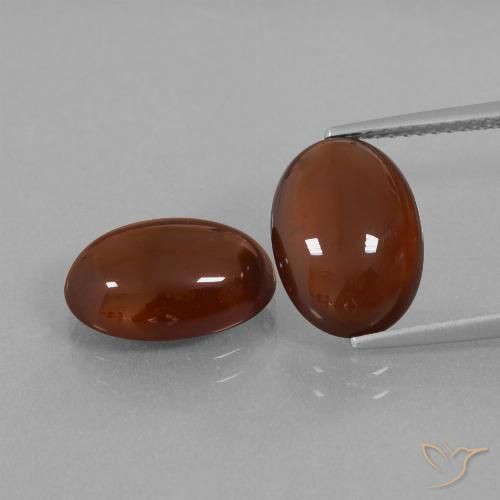 10.35ctw Naturale Marrone caldo Granato hessonite, Ovale, Traslucido