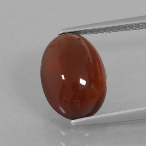 Granato essonite naturale marrone da 4,40 ct, taglio ovale, traslucido