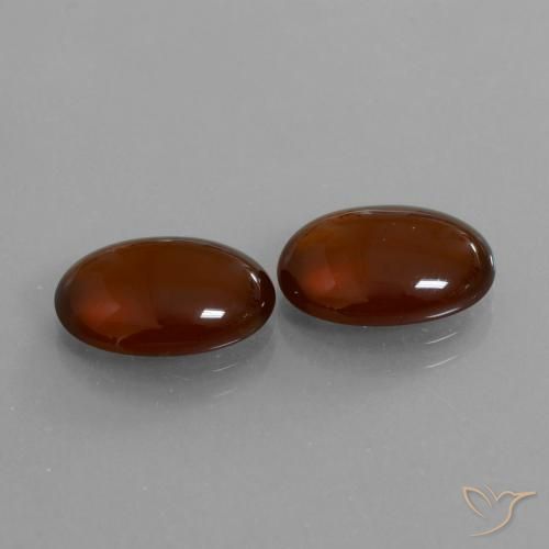 Gemme di Granato hessonite Marrone medio-scuro naturale da 9.31 ct, Ovale, Traslucido