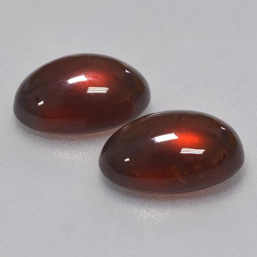 Gemme di Granato hessonite Marrone medio-scuro naturale da 9.93 ct, Taglio ovale, Traslucido