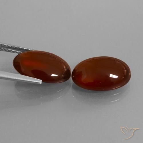 Gemme di Granato hessonite Marrone rossastro naturale da 9.78 ct, Ovale, Traslucido