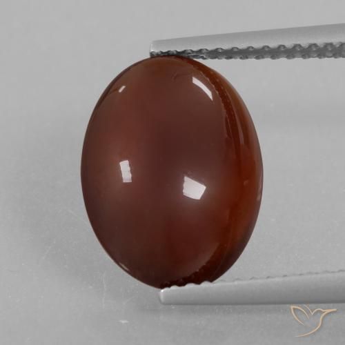 5.21ct Naturale Marrone caldo Granato hessonite, Ovale, Traslucido