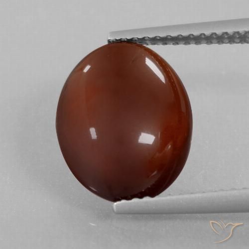 5.03ct Naturale Marrone caldo Granato hessonite, Ovale, Traslucido