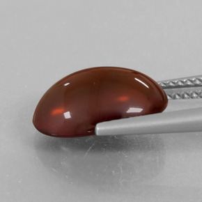 Granato hessonite Arancione naturale da 5.65 ct, Taglio ovale, Traslucido