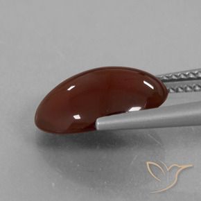 Granato essonite naturale marrone da 5,12 ct, taglio ovale, traslucido