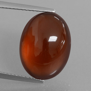 Granato hessonite Arancione naturale da 12.33 ct, Taglio ovale, Traslucido