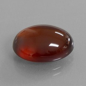 Granato hessonite Arancione naturale da 12.33 ct, Taglio ovale, Traslucido