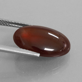 Granato essonite naturale arancione da 9,81 ct, taglio ovale, traslucido