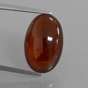 Granato essonite naturale arancione da 10,15 ct, taglio ovale, traslucido