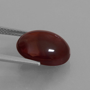 Granato hessonite Arancione naturale da 9.13 ct, Taglio ovale, Traslucido