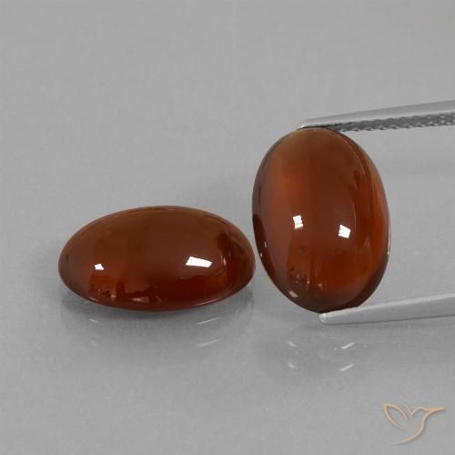 10.68ctw Naturale Marrone caldo Granato hessonite, Ovale, Traslucido