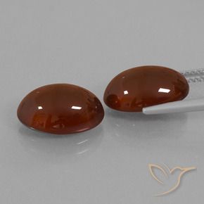 Gemme di Granato hessonite Marrone medio-scuro naturale da 12.22 ct, Ovale, Traslucido