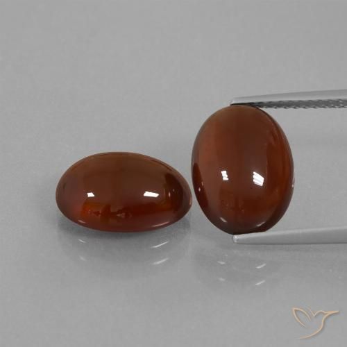 10.47ctw Naturale marrone pecan Granato hessonite, Ovale, Traslucido