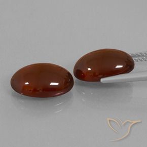 Gemme di Granato hessonite Marrone medio-scuro naturale da 12.02 ct, Ovale, Traslucido