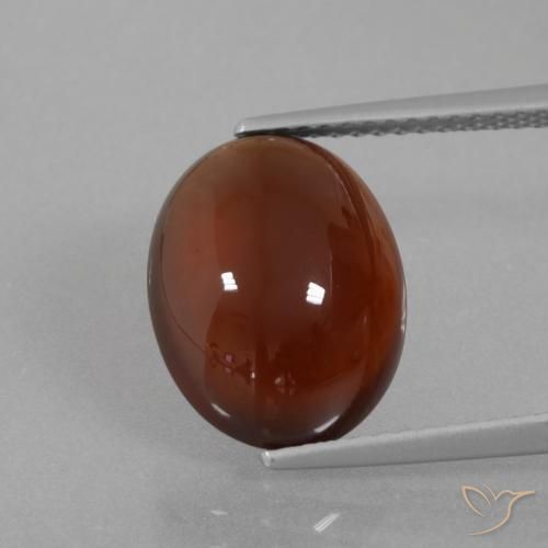 6.90ct Naturale Marrone medio-scuro Granato hessonite, Ovale, Traslucido