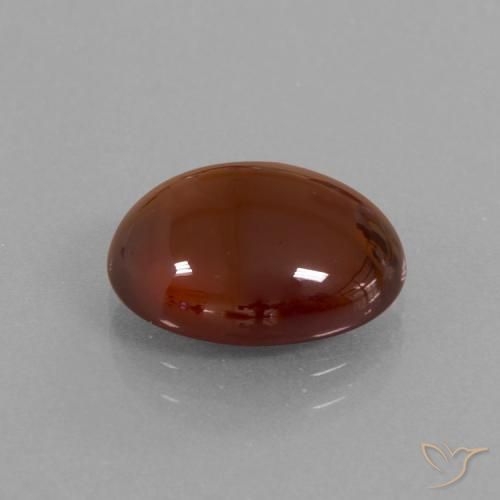Granato hessonite Marrone medio-scuro naturale da 6.90 ct, Ovale, Traslucido