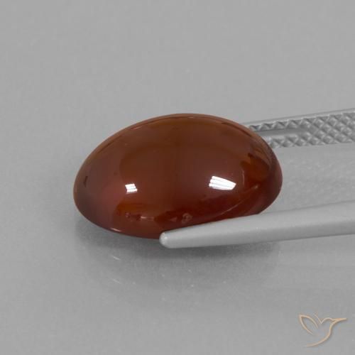 Granato hessonite Marrone medio-scuro naturale da 6.90 ct, Ovale, Traslucido