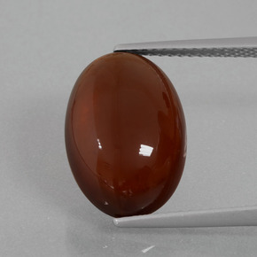 Granato essonite naturale arancione da 8,38 ct, taglio ovale, traslucido
