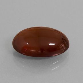Granato essonite naturale arancione da 8,38 ct, taglio ovale, traslucido