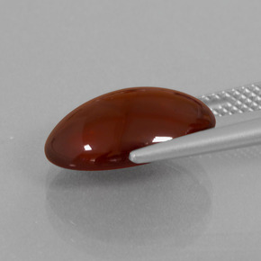 Granato hessonite Arancione naturale da 7.49 ct, Taglio ovale, Traslucido