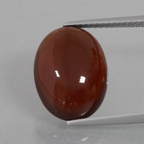 Granato essonite naturale arancione da 9,76 ct, taglio ovale, traslucido