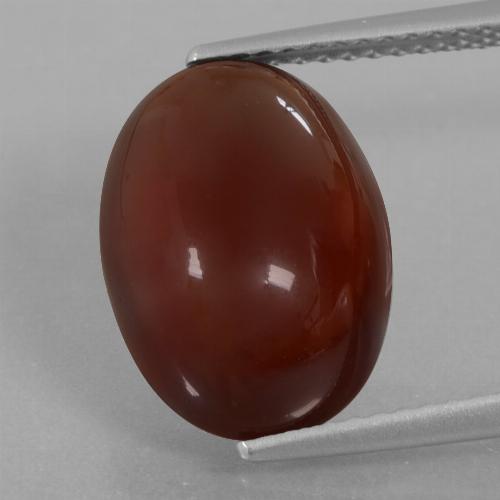 Granato essonite naturale marrone da 8,05 ct, taglio ovale, traslucido