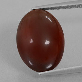 Granato essonite naturale arancione da 8,64 ct, taglio ovale, traslucido