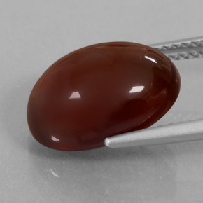 Granato essonite naturale arancione da 8,64 ct, taglio ovale, traslucido