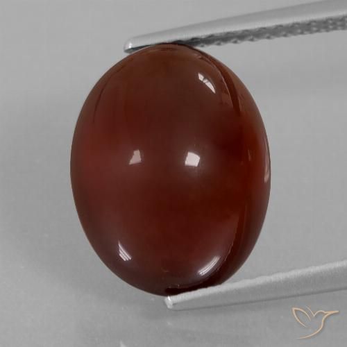 8.34ct Naturale marrone pecan Granato hessonite, Ovale, Traslucido