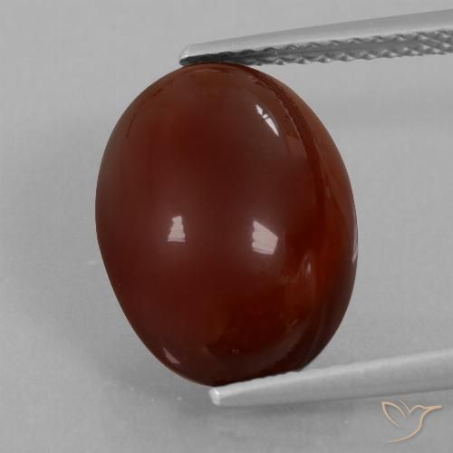 7.07ct Naturale marrone pecan Granato hessonite, Ovale, Traslucido